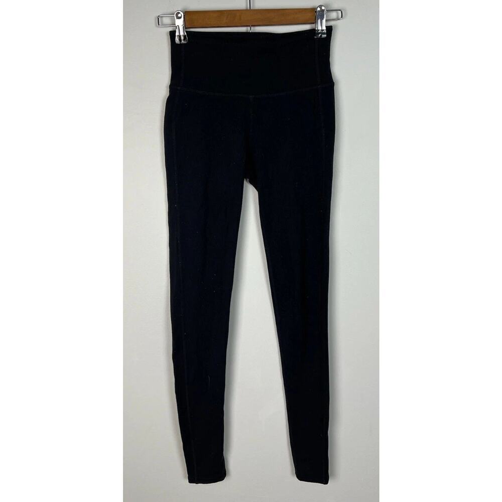 Athleta Black High Rise Chaturanga Tight Size XXS Stretchy Athleisure Comfy Wm’s